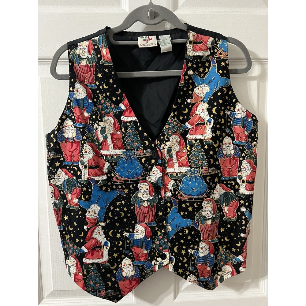 VTG Nutcracker Women's Santa Vest Size 18W
